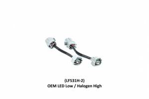 Morimoto - LF531H-2 | Morimoto XB LED Headlight Adapters For Toyota 4Runner | OEM LED Low / Halogen High | Pair - Image 1