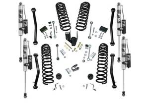 K186FX | Superlift 4 Inch Dual Rate Coil Spring Suspension Lift Kit with Fox 2.0 Reservoir Shocks (2018-2023 Wrangler JL 4WD)