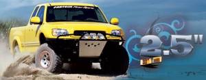 2000-2006 Toyota Tundra 2WD/4WD 0-2.5 Inch Basic Adj Coilovers System with Black Dirt Logic Rear Shocks