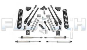 2005-2007 Ford F250 4WD with Factory Overload 6 Inch 4 Link System with Coils & Black Dirt logic Shocks