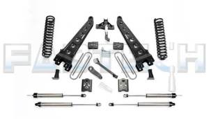 2005-2007 Ford F250 4WD with Factory Overload 6 Inch Radius Arm System with Coils & Black Dirt logic Shocks