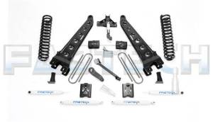 2005-2007 Ford F250 4WD with Factory Overload 6 Inch Radius Arm System with Coils & Performance Shocks
