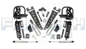 2005-2007 Ford F350 4WD 6 Inch Radius Arm System with Black 4.0 Coilovers& Dirt Logic Rear Shocks