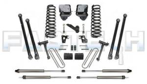 2006-2007 Dodge 2500 4WD with 5.9L Diesel & Auto 6 Inch Longarm Kit with Coils & Black Dirt logic Shocks