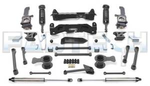 2006-2009 Toyota FJ Cruiser 4WD 6 Inch Performance System with Black 2.5 Coilovers & Dirt Logic Rear Shocks