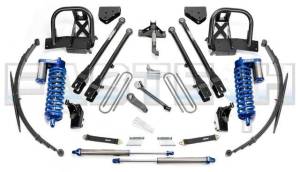 2008-2010 Ford F250/350 4WD 8 Inch 4 Link System with Black 4.0 Coilovers& Dirt Logic Rear Shocks