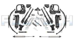 2008-2010 Ford F350 4WD 10 Inch 4 Link System with Black 4.0 Coilovers & Dirt Logic Rear Shocks