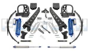2008-2010 Ford F350 4WD 10 Inch Radius Arm System with Black 4.0 Coilovers & Dirt Logic Rear Shocks