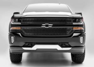 7711241-BR | T-Rex Stealth Laser X Series Grille | Laser Cut Pattern | Mild Steel | Black | Black Studs | 2 Pc | Insert