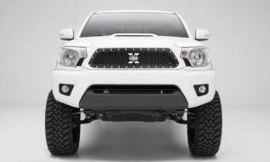 7719381 | T-Rex Laser X Series Grille | Laser Cut Pattern | Mild Steel | Black | Chrome Studs | 1 Pc | Insert