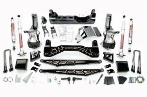 50797 | mcGaughys 7 to 9 inch Premium Black Stainless Steel Lift Kit 2019-2024 GM Truck 1500 4WD