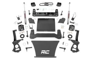 26631 | Rough Country 6 Inch Lift Kit For GMC Sierra 1500 2/4WD | 2019-2024 | 4.3L, 5.3L, 6.2L Engine; Factory Mono-leaf Spring, Strut Spacers With Rear N3 Shocks