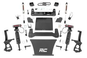 26657 | Rough Country 6 Inch Lift Kit For GMC Sierra 1500 2/4WD | 2019-2024 | 4.3L, 5.3L, 6.2L Engine; Factory Mono-leaf Spring, Vertex Coilovers With Rear V2 Shocks