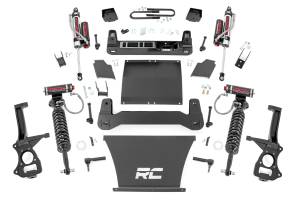 26650 | Rough Country 6 Inch Lift Kit For GMC Sierra 1500 2/4WD | 2019-2024 | 4.3L, 5.3L, 6.2L Engine; Factory Mono-leaf Spring, Vertex Coilovers With Vertex Shocks