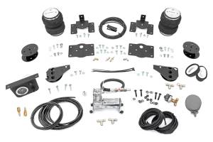 100324C | Rough Country Air Spring Kit For Ram 1500 / 1500 Classic 4WD | 2009-2023 | For Model With 4" Lift, Includes Onboard Air Compressor