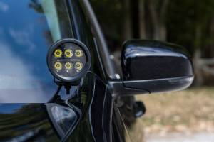 Rough Country - 70079 | Rough Country LED Ditch Light Kit For Jeep Cherokee KL | 2014-2021 | Black Series With Flood Beam - Image 4