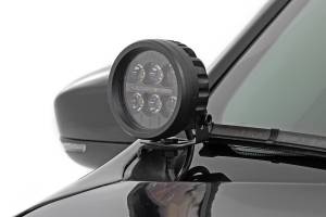 Rough Country - 70079 | Rough Country LED Ditch Light Kit For Jeep Cherokee KL | 2014-2021 | Black Series With Flood Beam - Image 3