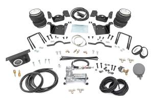 Rough Country - 10007C | Rough Country Air Spring Kit For Chevrolet Silverado & GMC Sierra 2500 HD / 3500 HD | 2011-2019 | With Rear Stock Height, With Onboard Air Compressor - Image 1