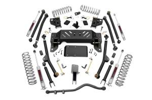 Rough Country - 90222 | Rough Country 4 Inch Long Arm Suspension Lift Kit w/ Premium N3 Shocks (1993-1998 ZJ Grand Cherokee) - Image 1