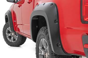 Rough Country - F-C11511A | Rough Country Pocket Fender Flares For Chevrolet Colorado 2/4WD | 2005-2022 | 5 Inch Bed | Flat Black - Image 2