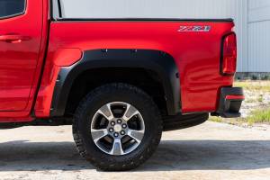 Rough Country - F-C11511A | Rough Country Pocket Fender Flares For Chevrolet Colorado 2/4WD | 2005-2022 | 5 Inch Bed | Flat Black - Image 7