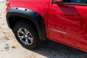 Rough Country - F-C11511A | Rough Country Pocket Fender Flares For Chevrolet Colorado 2/4WD | 2005-2022 | 5 Inch Bed | Flat Black - Image 10