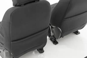 Rough Country - 91056 | Rough Country Neoprene Front Bucket And Rear Bench With Armrest Seat Covers For Ford Ranger | 2019-2023 - Image 2