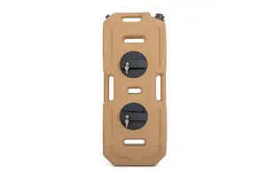 99063 | Rough Country Mountable Flat Fluid Container With Locker | 20L, Military Tan