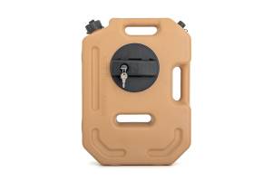 Rough Country - 99061 | Rough Country Mountable Flat Fluid Container With Locker | 10L, Military Tan - Image 2