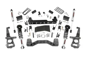 Rough Country - 55571 | 4 Inch Suspension Lift Kit w/ Lifted Struts, V2 Monotube Shocks (2015-2020 F150 4WD) - Image 1