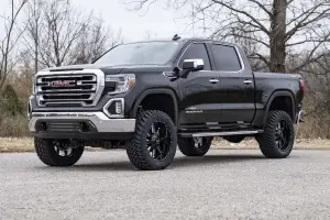 Rough Country - 26631D | Rough Country 6 Inch Lift Kit For GMC Sierra 1500 2/4WD | 2019-2024 | 2.7L, 3.0L Engine; Factory Mono-leaf Spring, Strut Spacers With Rear N3 Shocks - Image 2