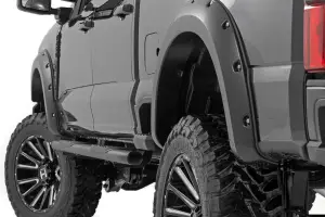 Rough Country - F-F20231-YZ | Rough Country Pocket Fender Flare For Ford F-250 / F-350 Super Duty 2/4WD | 2023-2023 | Oxford White - Image 2