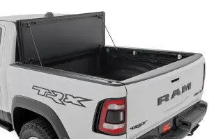 Rough Country - 49320550 | Rough Country Hard Tri-Fold Flip Up Tonneau Bed Cover For Ram 1500 (2019-2023) / 1500 TRX (2021-2023) | 5' 7" Bed Without RamBox Storage - Image 2