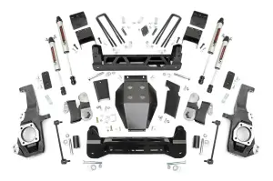 10270 | Rough Country 5 Inch Lift Kit For Chevrolet Silverado / GMC Sierra 2500 HD | 2020-2024 | V2 Monotube