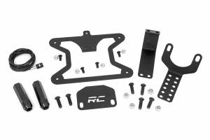 Rough Country - 10534 | Rough Country License Plate Relocation Bracket For Jeep Wrangler 4xe / Wrangler JL 4WD | 2018-2023 - Image 1