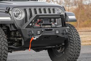 Rough Country - 10597A | Rough Country Front Stubby Trail Bumper For Jeep Gladiator JT / Wrangler 4xe, JK & JL | 2007-2023 - Image 4