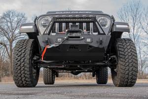 Rough Country - 10597A | Rough Country Front Stubby Trail Bumper For Jeep Gladiator JT / Wrangler 4xe, JK & JL | 2007-2023 - Image 6