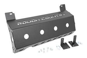 Rough Country - 10599 | Rough Country Skid Plate Muffler For Jeep Wrangler JL 4WD | 2018-2023 - Image 1