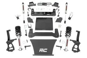 22971 | Rough Country 6 Inch Lift Kit For GMC Sierra 1500 2/4WD | 2019-2024 | 4.3L, 5.3L, 6.2L Engine; Factory Multi-leaf Spring, N3 Struts With Rear V2 Shocks