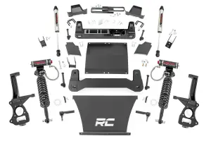 Rough Country - 22957 | Rough Country 6 Inch Lift Kit For GMC Sierra 1500 2/4WD | 2019-2024 | 4.3L, 5.3L, 6.2L Engine; Factory Multi-leaf Spring, Vertex Coilovers With Rear V2 Shocks - Image 1