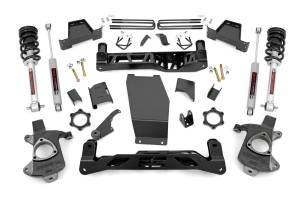 22732 | Rough Country 6 Inch Lift Kit with N3 Struts & Rear Shocks (2014-2018 Silverado, Sierra 1500 4WD | Stock Cast Aluminum or Stamped Steel Control Arm)