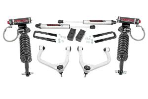 22657 | Rough Country 3.5 Inch Lift Kit With Aluminum Control Arms Vertex Coilovers / V2 Rear Shocks (2019-2025 Sierra 1500 2WD/4WD | Multi Leaf Springs)