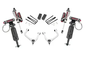 22650 | Rough Country 3.5 Inch Lift Kit With Aluminum Control Arms Vertex Coilovers / Vertex Rear Shocks (2019-2025 Sierra 1500 2WD/4WD | Multi Leaf Springs)