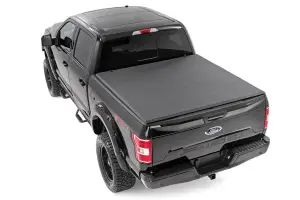 41501550 | Rough Country Soft Tri-Fold Bed Cover (2001-2003 F150 Pickup 2WD/4WD | 5'7" Bed)