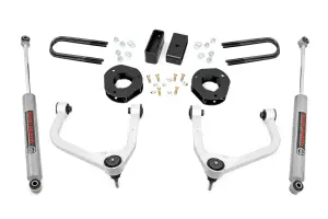 Rough Country - 28230 | Rough Country 3.5 Inch Lift Kit For Chevrolet Silverado 1500 2/4WD | 2019-2024 | Factory Mono-Leaf Springs, Strut Spacers & N3 Rear Shocks - Image 1