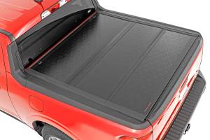 Rough Country - 47254500A | Rough Country Hard Low Profile Tri-Fold Tonneau Bed Cover For Ford Maverick | 2022-2023 | 4' 6" Bed - Image 3