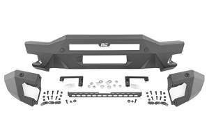 Rough Country - 51074 | Rough Country Full Width Front Bumper For Ford Bronco 4WD | 2021-2023 | 20" Black Series White DRL, Black Series White DRL Cubes - Image 2