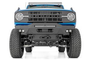 Rough Country - 51078 | Rough Country High Clearance Front Bumper Kit For Ford Bronco 4WD | 2021-2023 | 20" Black Series White DRL, Black Series White DRL Cubes - Image 4