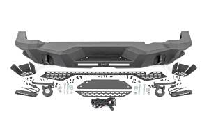 Rough Country - 51091 | Rough Country Rear Steel Bumper For Ford Bronco 4WD | 2021-2023 | With 6" Slim Line LED Lights - Image 2