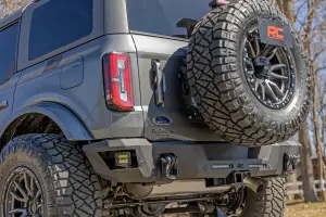 Rough Country - 51091 | Rough Country Rear Steel Bumper For Ford Bronco 4WD | 2021-2023 | With 6" Slim Line LED Lights - Image 6